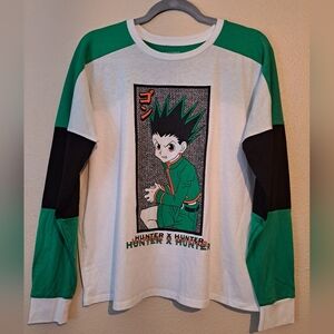 Hot Topic HUNTER long sleeve shirt in size M. With design on the front.